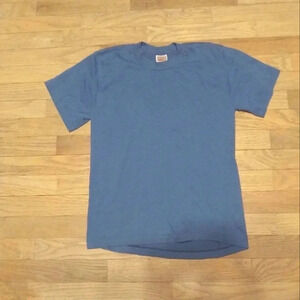 Vintage Nike Gray Tag Basic Blue T-Shirt Youth XL